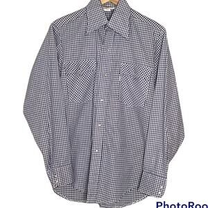 Vintage 1970's Levi's Ski Red Gingham Plaid Western PearlSnap Shirt Men’s M